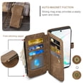 thumbnail image 5 of Asuwish Compatible with Samsung Galaxy Note 10 5G Wallet Phone Case and Tempered Glass Screen Protector Faux Leather Flip Credit Card Holder Zipper Cell Cover for Note10 Notes 10s Ten Not S10 Brown, 5 of 7