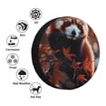 thumbnail image 4 of Xecao Red Panda Autumn Branches for Tire Covers,Wheel Tire Cover Waterproof, Dust-Proof, And Universally Fitting for Cars,Trailers, SUVs-17 inch, 4 of 6