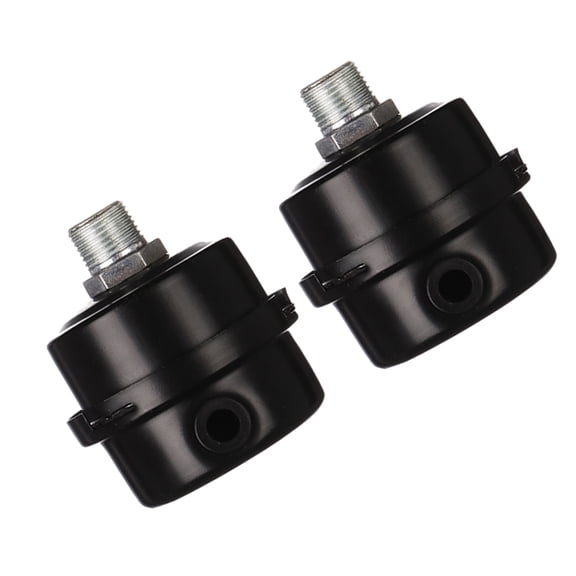 Silenciador de compresor de aire Riwesomey 2x Portátil y Potente Negro 12.5mm Type3 NO3