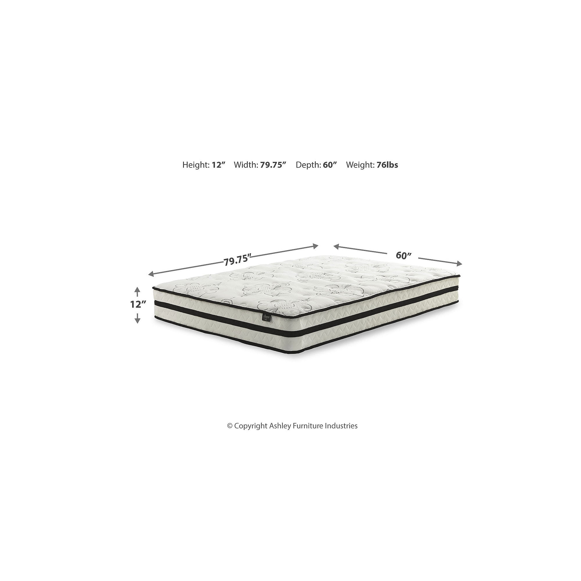 Ashley sleep chime 12 hybrid mattress discount
