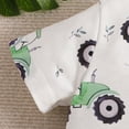 thumbnail image 6 of Conairie Outfit Set Two Piece For Boys Cartoon Print Regular Fit Short Sleeve Shirt And Shorts Breathable Classic Basic Clothes Set with pocket Green 12-18 M, 6 of 6