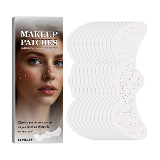 Paillettes Visage Maquillage Paillettes Dorées 12 Pcs