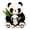 Style A, variant on Panda Plush Toys Stuffed Animal Soft Cute Panda Bear Plush Doll with Bamboo Leaf Accent Durable Fuzzy Material Cuddly Plush Companion for Student Toddlers Adults Nursery Decor