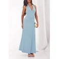 thumbnail image 7 of PRETTYGARDEN Holiday Cocktail Dresses for Women Summer Elegant V Neck Halter Backless Wedding Guest Party Midi Dress, 7 of 7