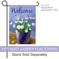 thumbnail image 2 of Welcome Potted Daisies Bee Decoration Spring Garden Flag Outdoor Yard Flag 12" x 18", 2 of 6