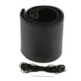 thumbnail image 2 of Stitch Steering Wheel Cover - Universal Microfiber Leather DIY Sew On Steering Wheel Covers Wrap 15inch - Black, 54x11cm, 2 of 8