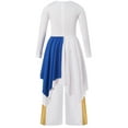 thumbnail image 4 of YUUMIN Robe de Danse Culte Ludique Culte pour Filles Église Chœur Patchwork Robe et Pantalon Large Ensemble Danse Bleu 6, 4 of 5
