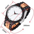 thumbnail image 4 of Reloj de hombre Dentily 37 mm de madera, cuarzo, analógico, 4 of 6