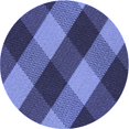 thumbnail image 1 of Ahgly Company Tapis Rond Lavable en Machine Intérieur Transitionnel Bleu Ciel, 3 Pieds Rond, 1 of 7