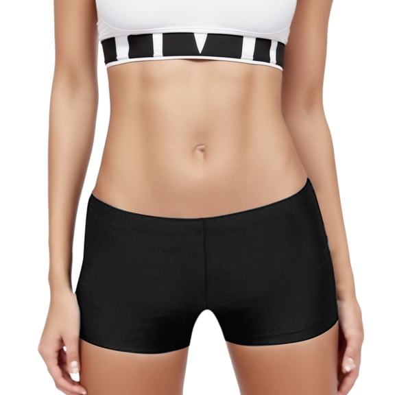 DHFJKG Womens Swim Shorts Low Rise Solid Color Swimwear Bottoms Surfing Water Sports Shorts Trendy Beachwear