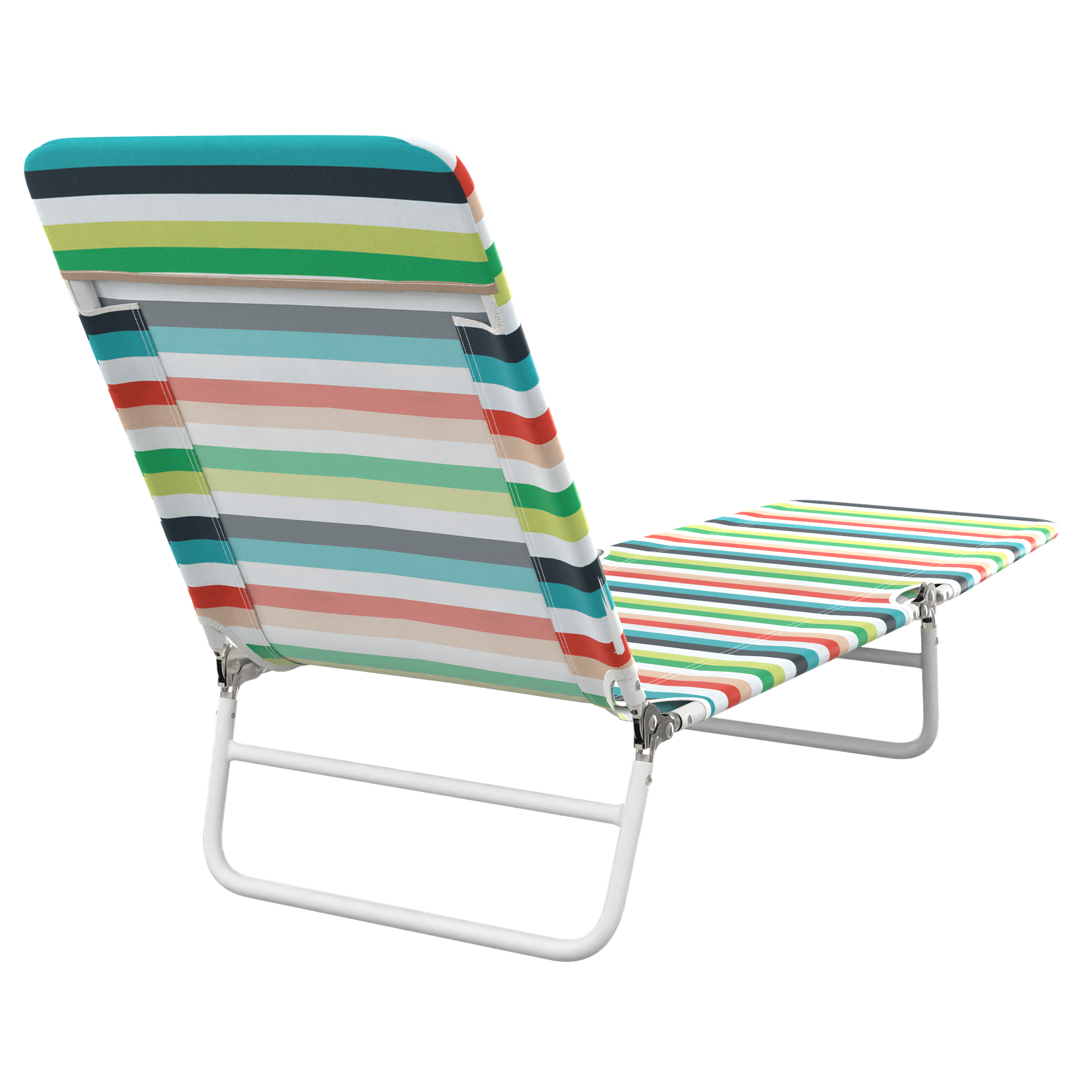 Mainstays Steel Folding Beach Lounger, Multi Stripe