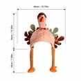 thumbnail image 3 of Voska Thanksgiving Turkey Plush Costume Hat for Men and Women Funny Holiday Party Novelty Headwear Soft Warm Fall Winter B One Size, 3 of 6