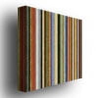 Trademark Fine Art "Comfortable Stripes V" Canvas Wall Art by Michelle Calkins