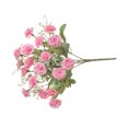 thumbnail image 4 of Flor de clavel artificial Oficina en casa Escuela Decoración floral Banquete de boda Tela de seda Ramo de flores falsas, Rosa Vogacara HA6616-04B, 4 of 6