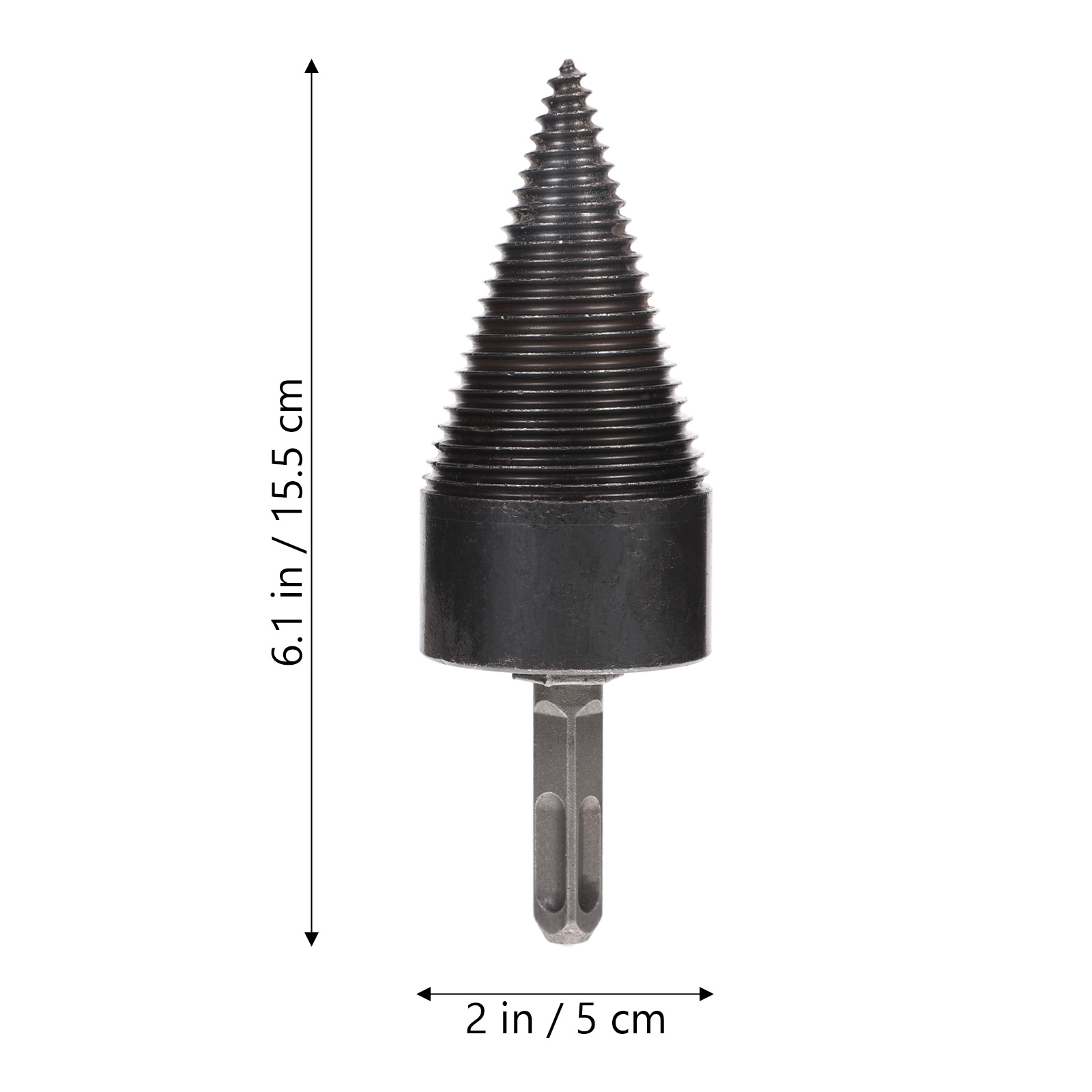 FENGGUIQU 1Set Woodworking Drill Bit Cone Firewood Splitter Tool Assorted Colors for Home Use