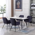 thumbnail image 3 of Seeelife Dining Chair, Dark Blue Dining Room Velvet Chair, Dining Side Chair for Home Kitchen Living Room, 3 of 8