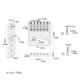 thumbnail image 2 of Soidarity Puente de guitarra eléctrica Puentes de instrumentos musicales ajustables Accesorio de reparación para rendimiento profesional Accesorios para instrumentos musicales Soidarity OD025993-00, 2 of 6