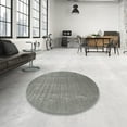 thumbnail image 3 of Ahgly Company Indoor Square Contemporary Silver Gray Abstract Area Rugs, 7' Square, 3 of 6