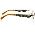 thumbnail image 3 of Unisex Optical Eyewear - Rectangle Shape, Metal Full Rim, Pretty Pecan, 3 of 4