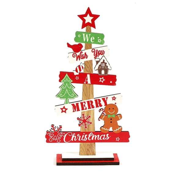 hejhncii Handmade Gingerbreads Man Wooden Centerpiece For Seasonal Tabletop Arrangements