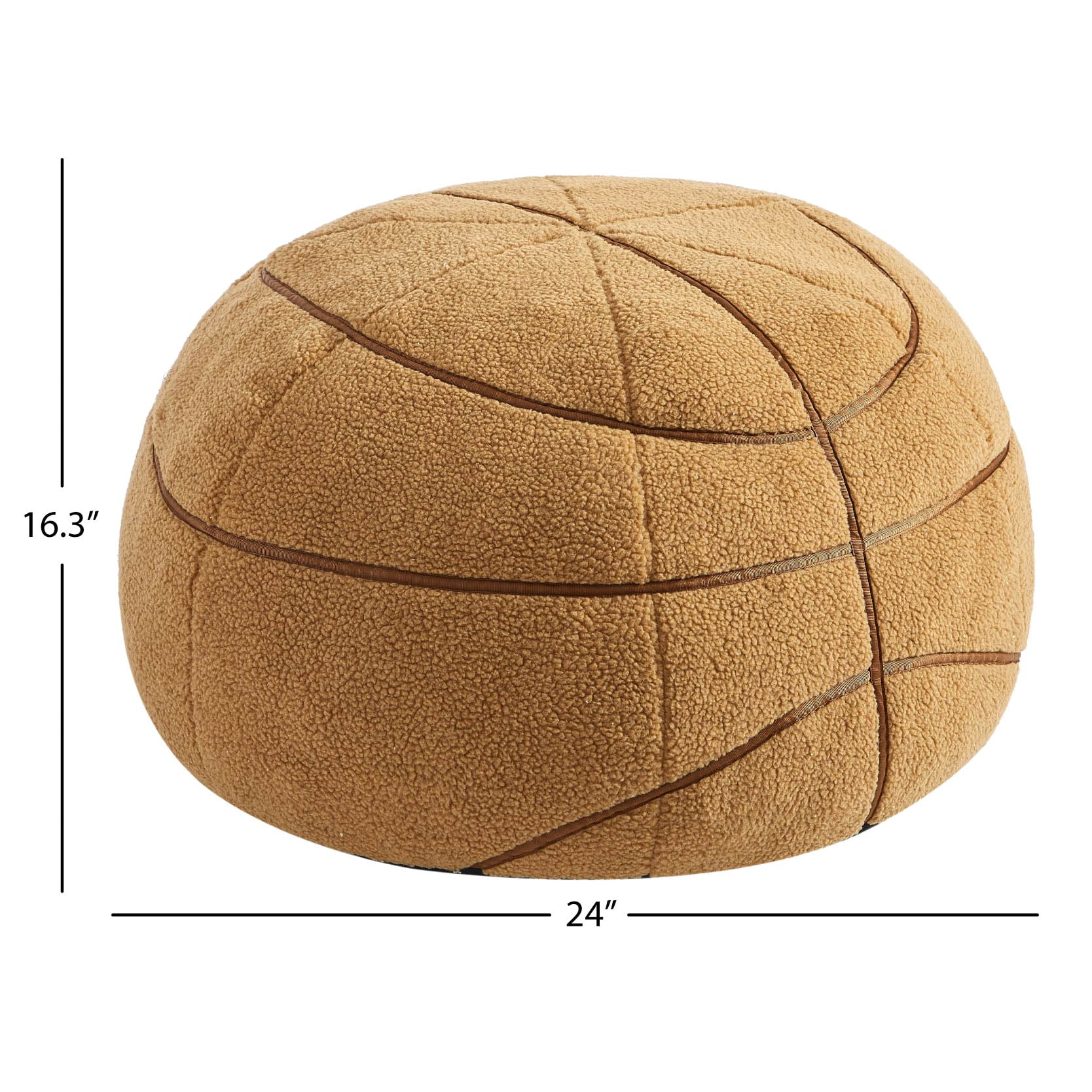 Room Revival Courtside Kids & Tween Bean Bag Chair, Basketball