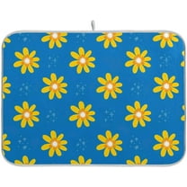 Colorful Lemons Style Dish Drying Mat 16 x 18 Inch Dish Mat Drainer Dish Drying Pad Absorbent
