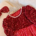 thumbnail image 3 of 4/July Girls' Dresses Size 8 Christmas Fairy Like Sequin Dress for Girls with Versatile Long Sleeve Net Skirt, 3 of 7