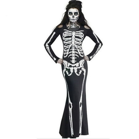Halloween Horror Skeleton Ghost Party Performance Costume Cosplay