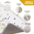 thumbnail image 4 of Watercolor Floral Dish Drying Mat for Kitchen Counter 18x24 Inch Spring Summer Wild Flower Butterfly Absorbent Reversible Microfiber Dish Drainer Rack Mats Countertops Protector Mat, 4 of 7