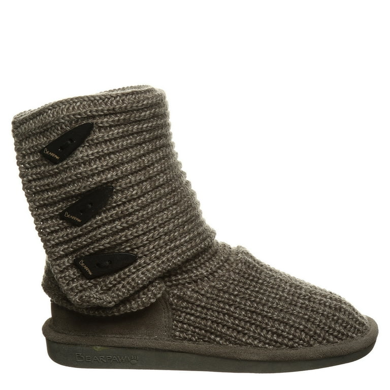 Bearpaw black deals knit boots