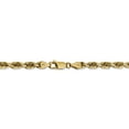 thumbnail image 4 of 14K Yellow Gold 4.5mm Diamond Cut Quadruple Rope Chain 22 Inch, 4 of 6