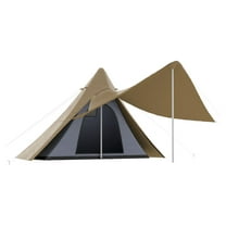 SAZYY Teepee Camping Tent for 2-3 Person, Easy Setup with Porch for Outdoor Hiking, Family Adventure, Quick Assembly