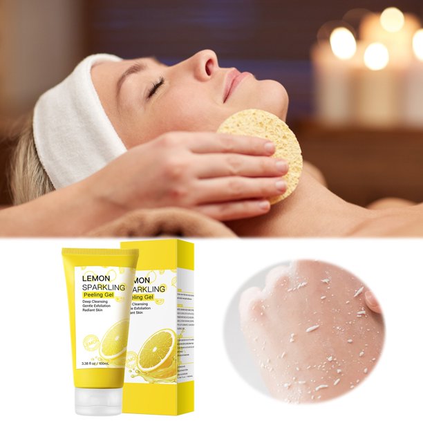 Gel exfoliante facial. Gel de limpieza profunda. Exfoliante suave.