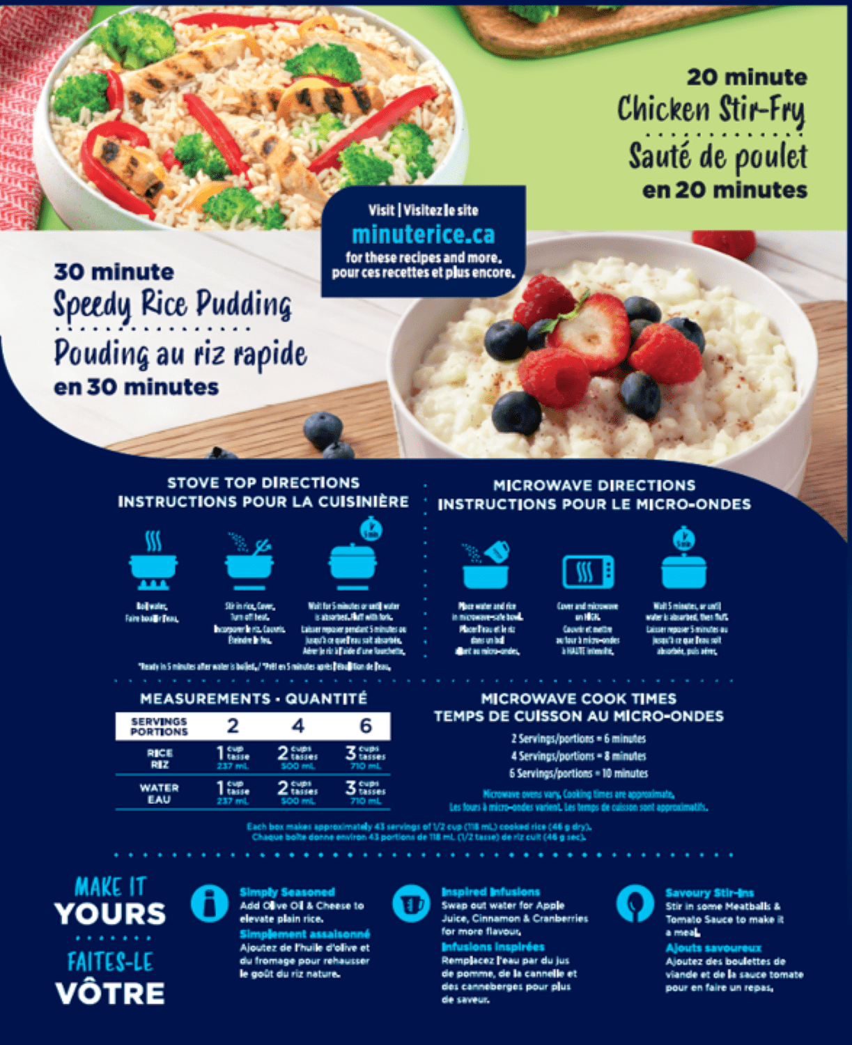 Minute Rice riz blanc à grains, 1.4 kg 1,4 kg