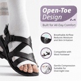 thumbnail image 4 of BraceAbility Wide Calf Knee High Diabetic Compression Socks, 20-30 mmHg Over the Calf Neuropathy Socks for Swollen Legs, Black, XL/2XL Wide, 1 Pair, 4 of 7