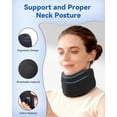 thumbnail image 2 of Goldeer Neck Brace for Sleeping - Cervical Collar Relief Neck Pain and Neck Support Soft Foam Wraps Keep Vertebrae Stable for Relief of Cervical Spine Pressure for Women & Men Black, 2 of 7