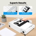 thumbnail image 3 of A3 Folding Binding Machine, 2-in-1 60W Paper Folding Machine Booklet Maker Binding & Folding Machine with Visible Panel About 200-300 Books/H Max, 3 of 10