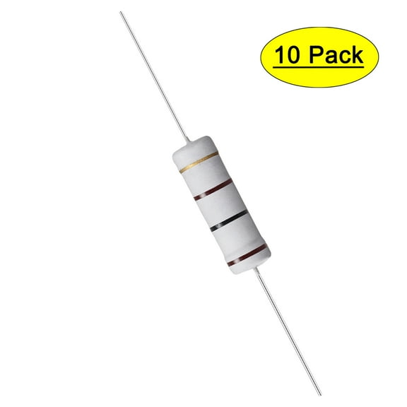 Uxcell 10Pcs 5W 5 Watt Metal Oxide Film Resistor 100 Ohm ±5% Tolerance