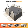 thumbnail image 4 of Funda para Asiento de Coche para Perros Lekespring para Asiento Trasero con Fondo Rígido Gris, 4 of 8