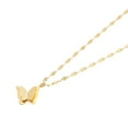thumbnail image 1 of Elarith Pendentif Papillon en Or pour Femmes Simple Ajustable Pendentif Nœud Collier Bijou, 1 of 7