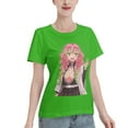 thumbnail image 2 of T-Shirt Basique à Manches Courtes pour Femmes Demon Slayer Lame Temple Ganlu Mili, 2 of 6
