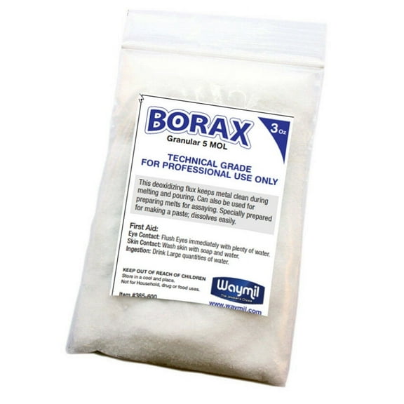 3oz. Borax Flux Casting Melting Gold Silver Crucible Glaze Jewelry Casting Flux