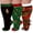 Christmas-4XL, variant on 3 Pairs Christmas Wide Calf Compression Socks for Men and Women Knee Length Support Stockings for Nurses Travel Sports