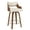 Ivory White, variant on Dycanpo 26'' Swivel Counter Height Bar Stools,Mid-Century Wooden Barstools with Backs for Kitchen Restaurant,Black