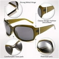 thumbnail image 3 of FEISEDY Classic Oversized Polarized Sunglasses Women Wrap Square Shades B2504, 3 of 13