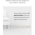 thumbnail image 4 of Underbed Storage Box with Clear Window and Sturdy Structure, Foldable Underbed Storage Bins for Clothes, Blankets and Shoes, Gray and White Stripes, Large, 2 Pack, 4 of 17