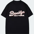 thumbnail image 3 of Brooklyn New York T Shirt Black City Name Print Casual Streetwear For Men And Women, 3 of 3