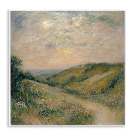 Stupell Industries Mountain Path Landscape Painting Wall Plaque Art, design by Petal Prints Design