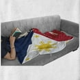 thumbnail image 6 of Phillipine Soft Flannel Fleece Throw Blanket, Map and Flag of Philippines Country Culture and Geography Theme Illustration, Cozy Plush for Indoor and Outdoor Use, 50" x 70", Multicolor, by Ambesonne, 6 of 6