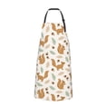 thumbnail image 2 of Picia Squirrel And Leaves Waterproof Apron for Unisex Adult - Adjustable Bib Apron with Pockets, Ideal for Cooking, Gardening, Painting, and Household Chores, 2 of 9